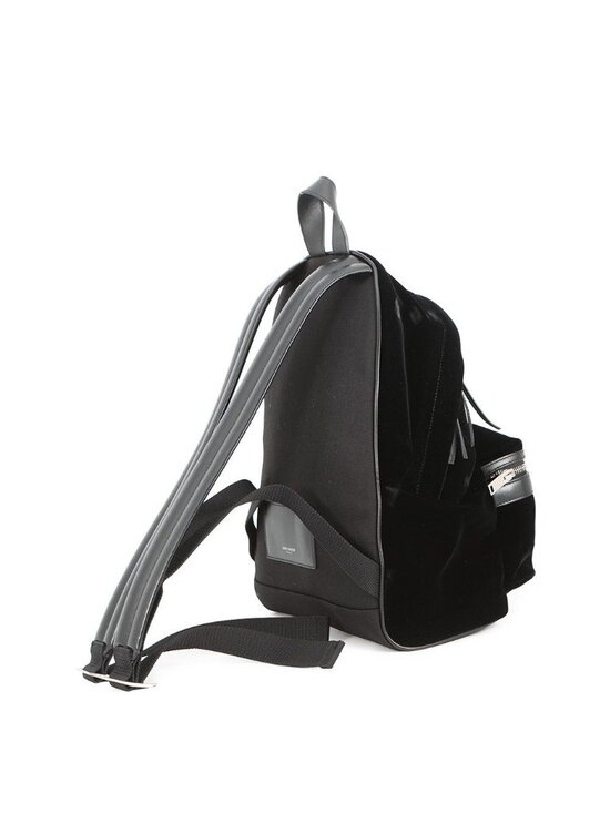 Saint Laurent Paris Sac City Backpack Velour Black main image 8